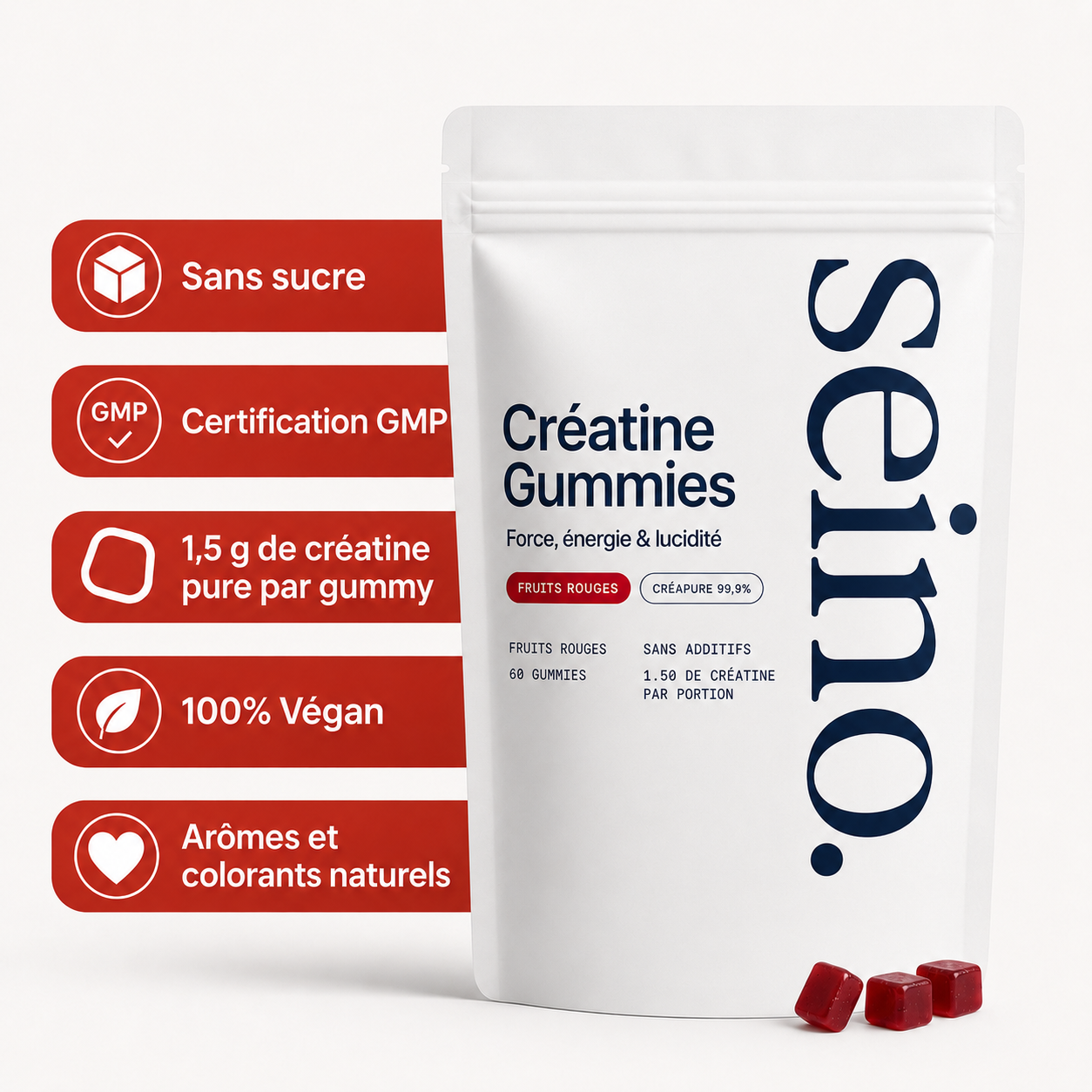 Seino - Gummies de Créatine