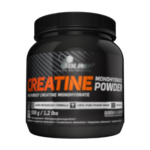 Créatine en poudre · sachet et shaker